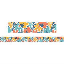 21. Floral Bloom Abstract Border